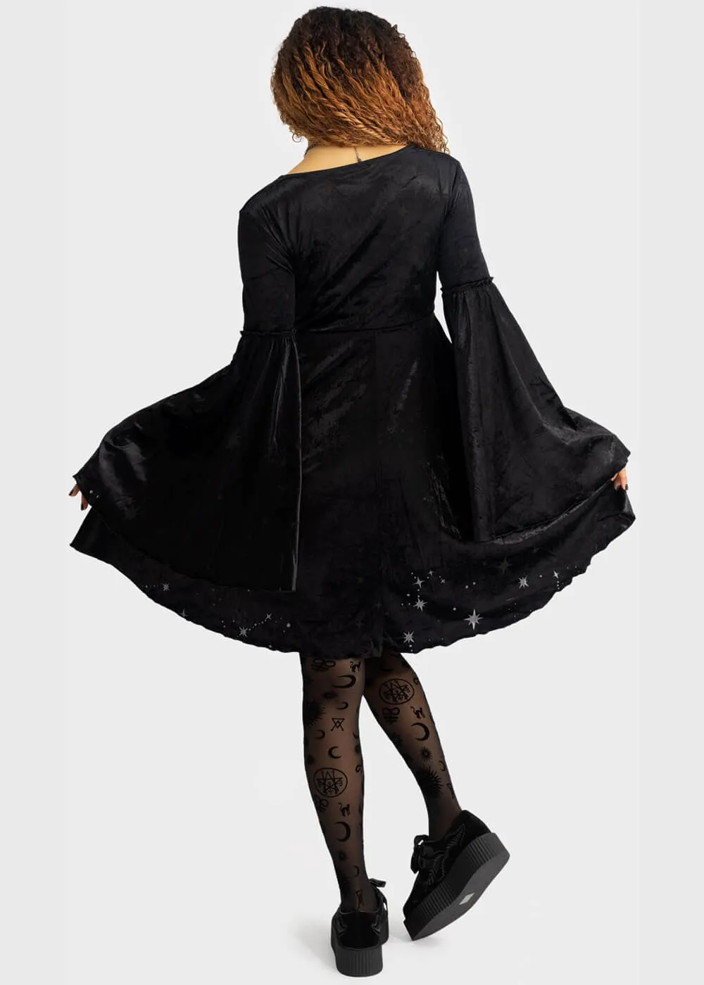 Killstar Coma Mini Dress Black