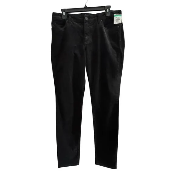 KUT FROM THE KLOTH NWT $99 Diana Skinny Black Corduroy Pants