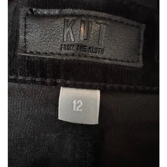 KUT FROM THE KLOTH NWT $99 Diana Skinny Black Corduroy Pants