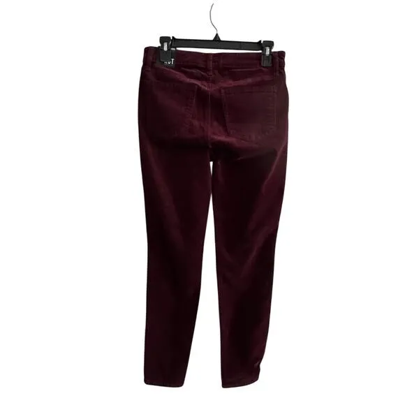 KUT FROM THE KLOTH NWT $99 Diana Skinny Corduroy Pants Burgundy