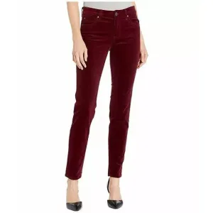 KUT FROM THE KLOTH NWT $99 Diana Skinny Corduroy Pants Burgundy
