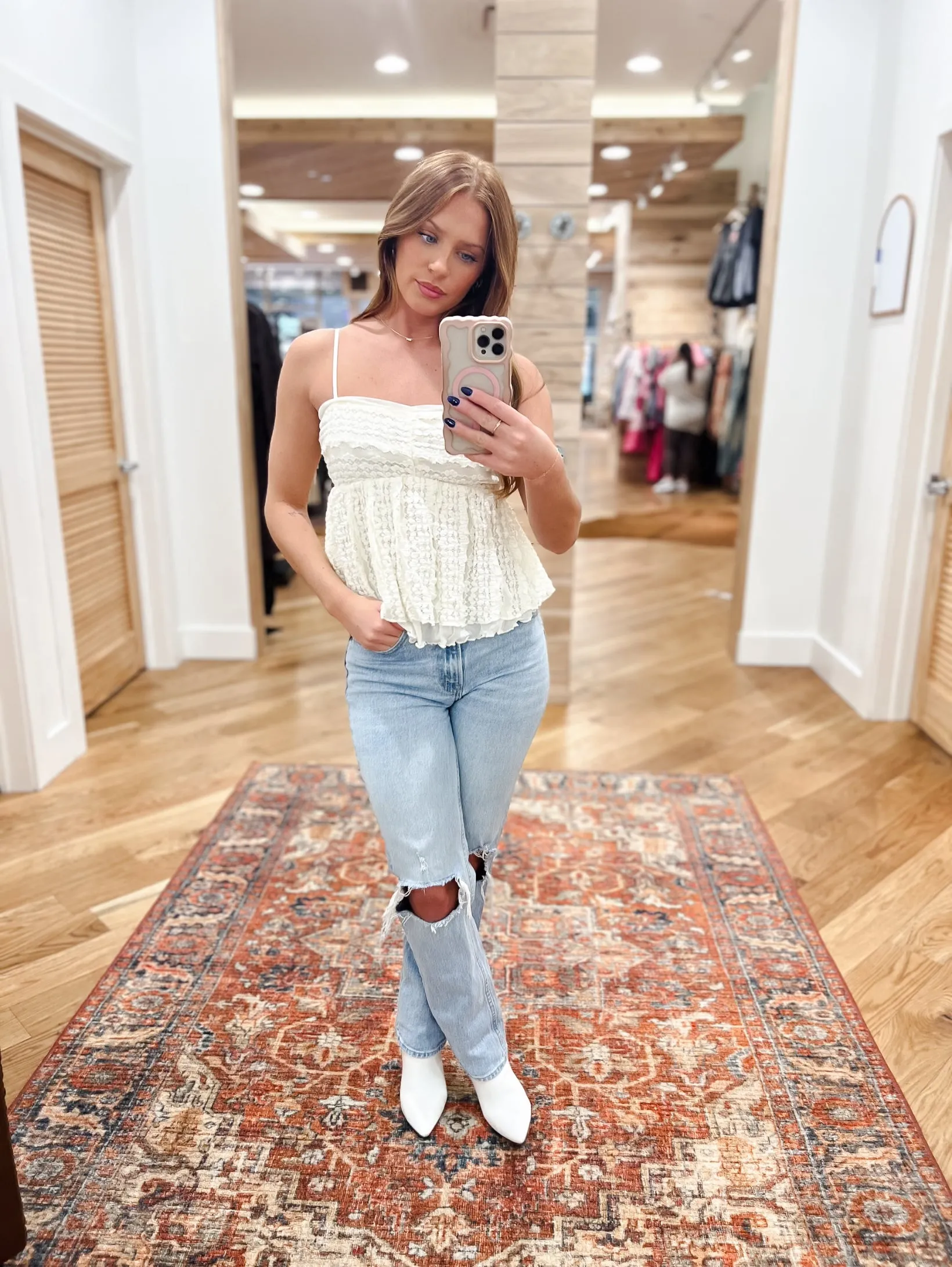 Lace Cami Ivory Top