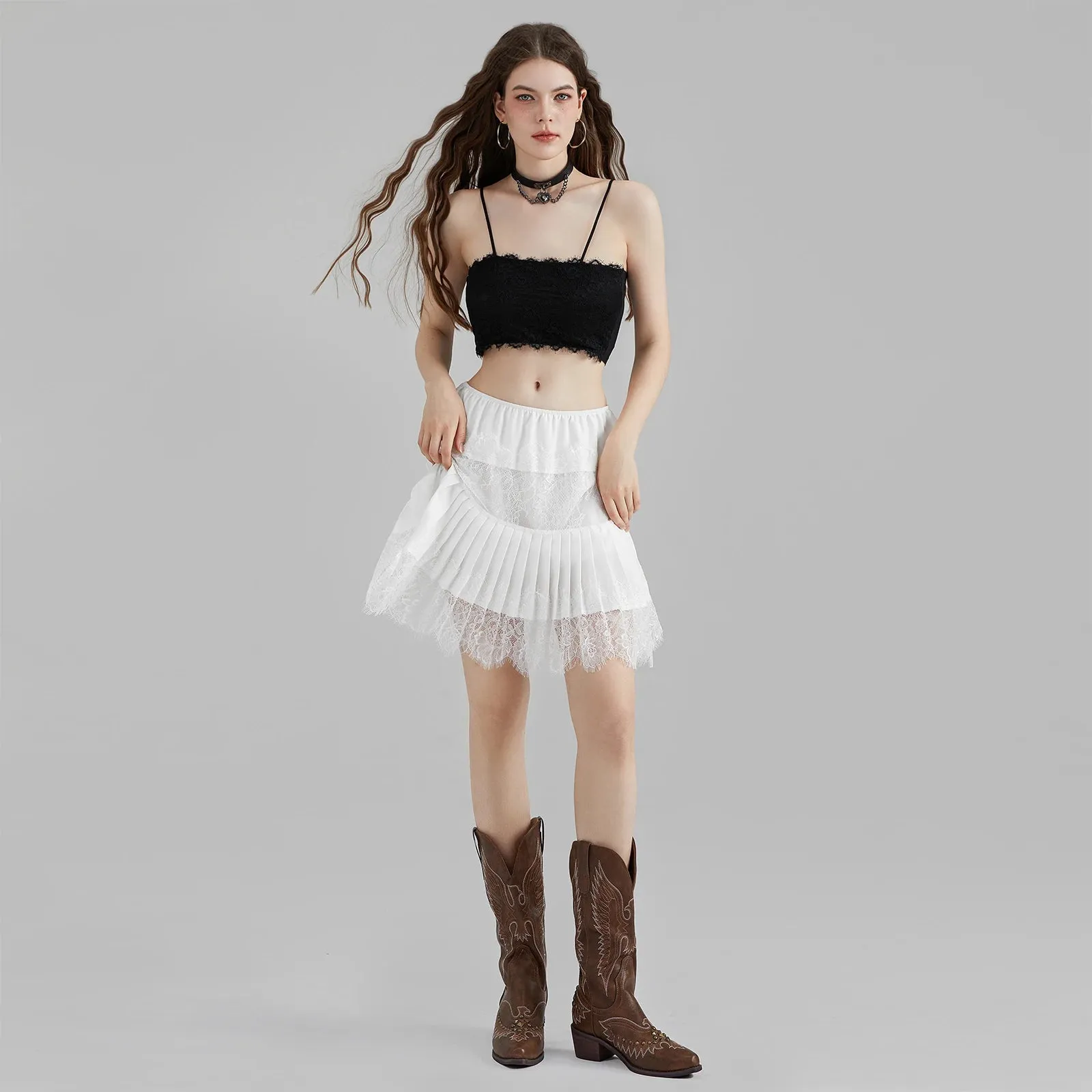 Lace Mini Skort