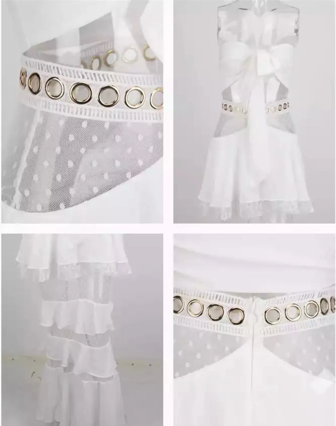 Lacey set White