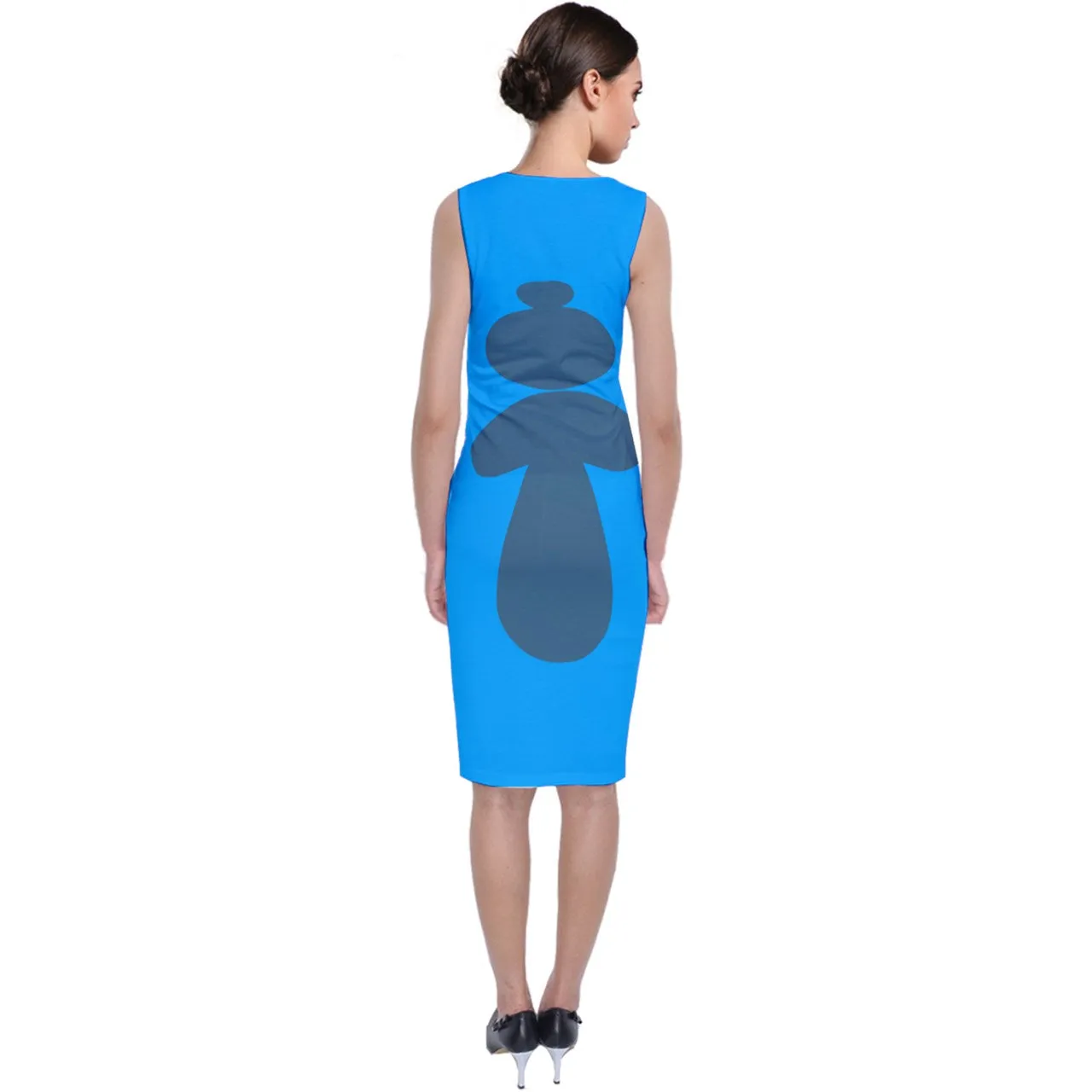 Lelani's Monster Sleeveless Velvet Midi Dress