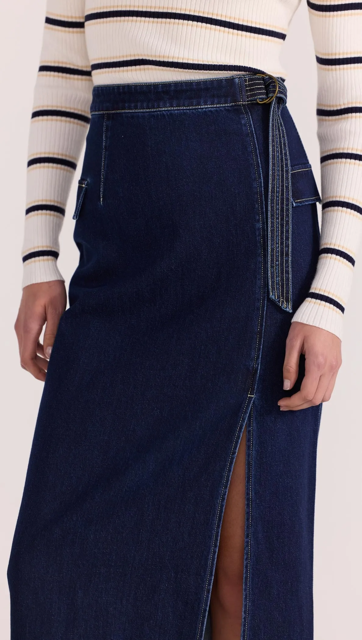 Lennox Denim Midi Skirt
