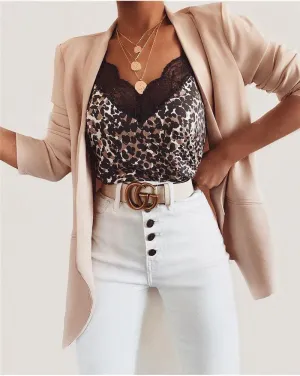 Leopard Lace Tops