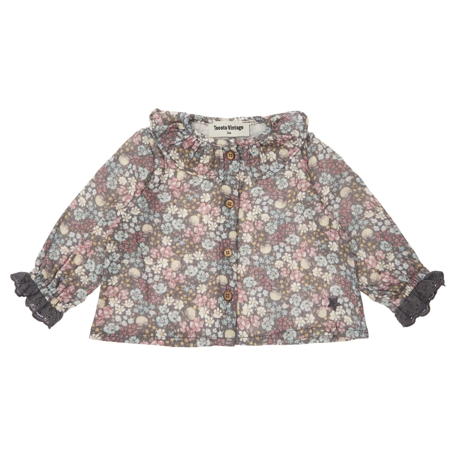 Liberty Floral Eyelet Baby Blouse