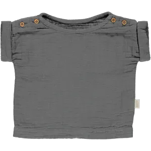 Lin Blouse in Iron Gate (Organic Cotton)