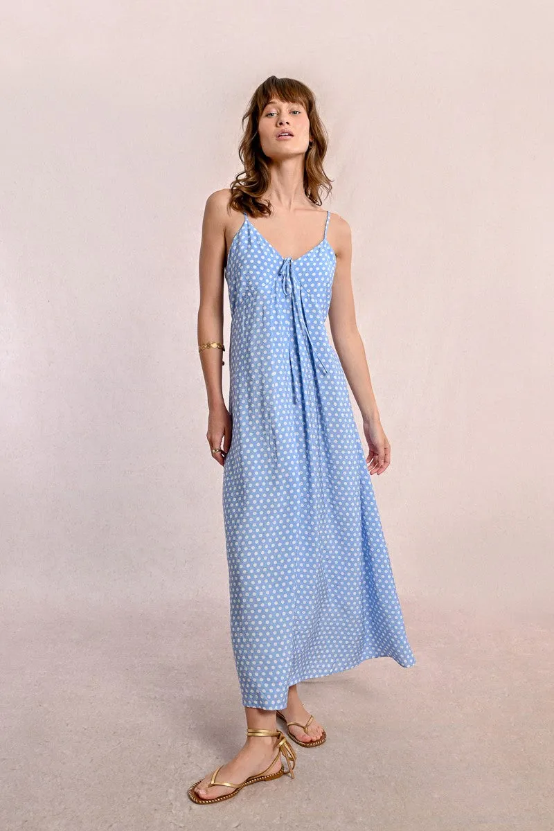 LONG POLKA DOT DRESS