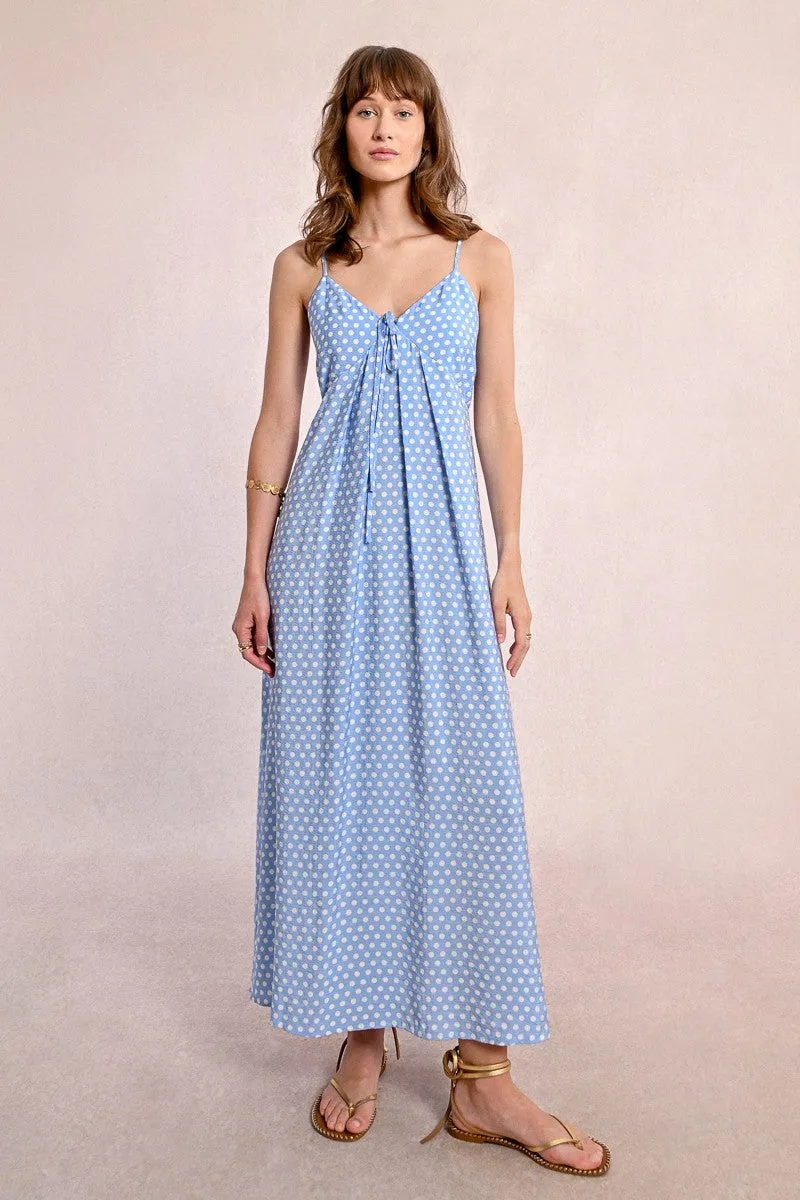 LONG POLKA DOT DRESS