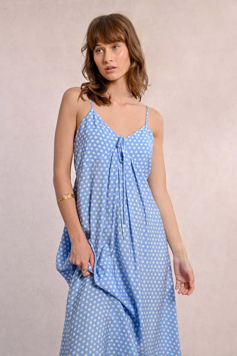 LONG POLKA DOT DRESS