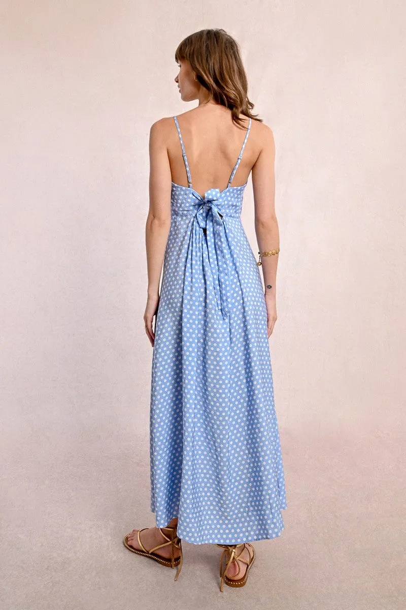 LONG POLKA DOT DRESS