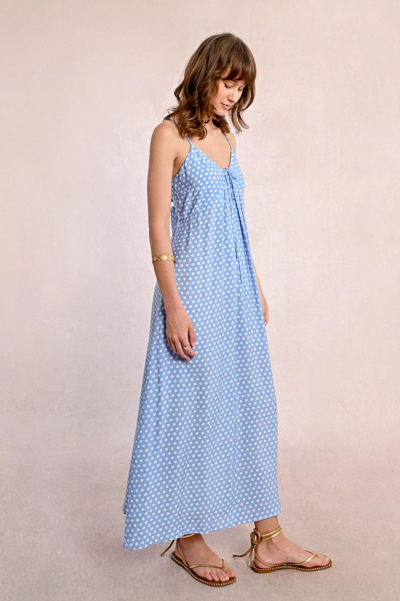 LONG POLKA DOT DRESS