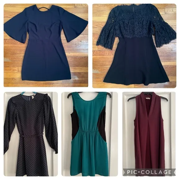 Lot of 5 mini dresses size XS urban outfitters H&amp;M Aritzia Rachel Zoe