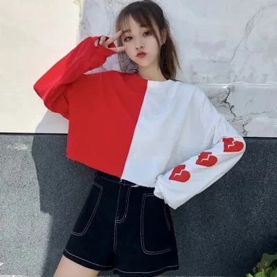Love long sleeve t-shirt KF25053