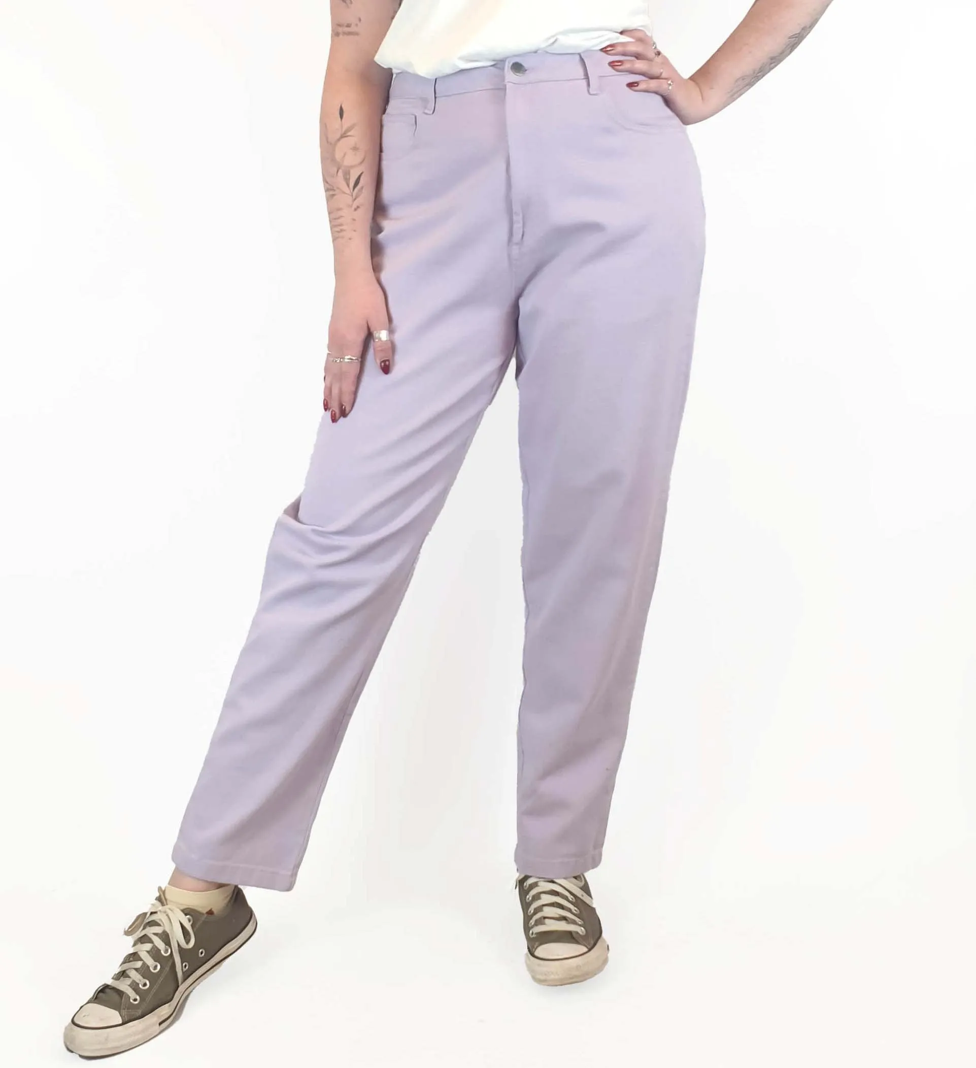 Lucy & Yak purple straight leg jeans size W32 / AU 12-14