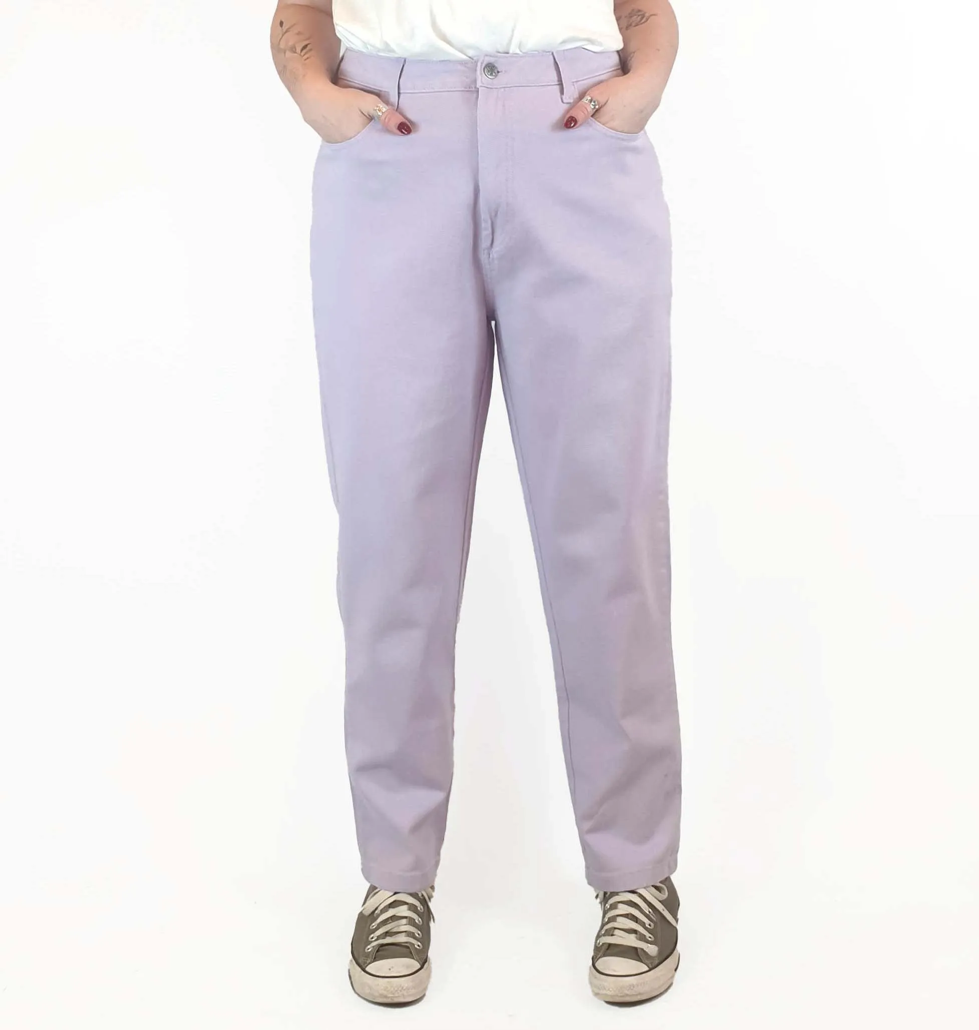 Lucy & Yak purple straight leg jeans size W32 / AU 12-14