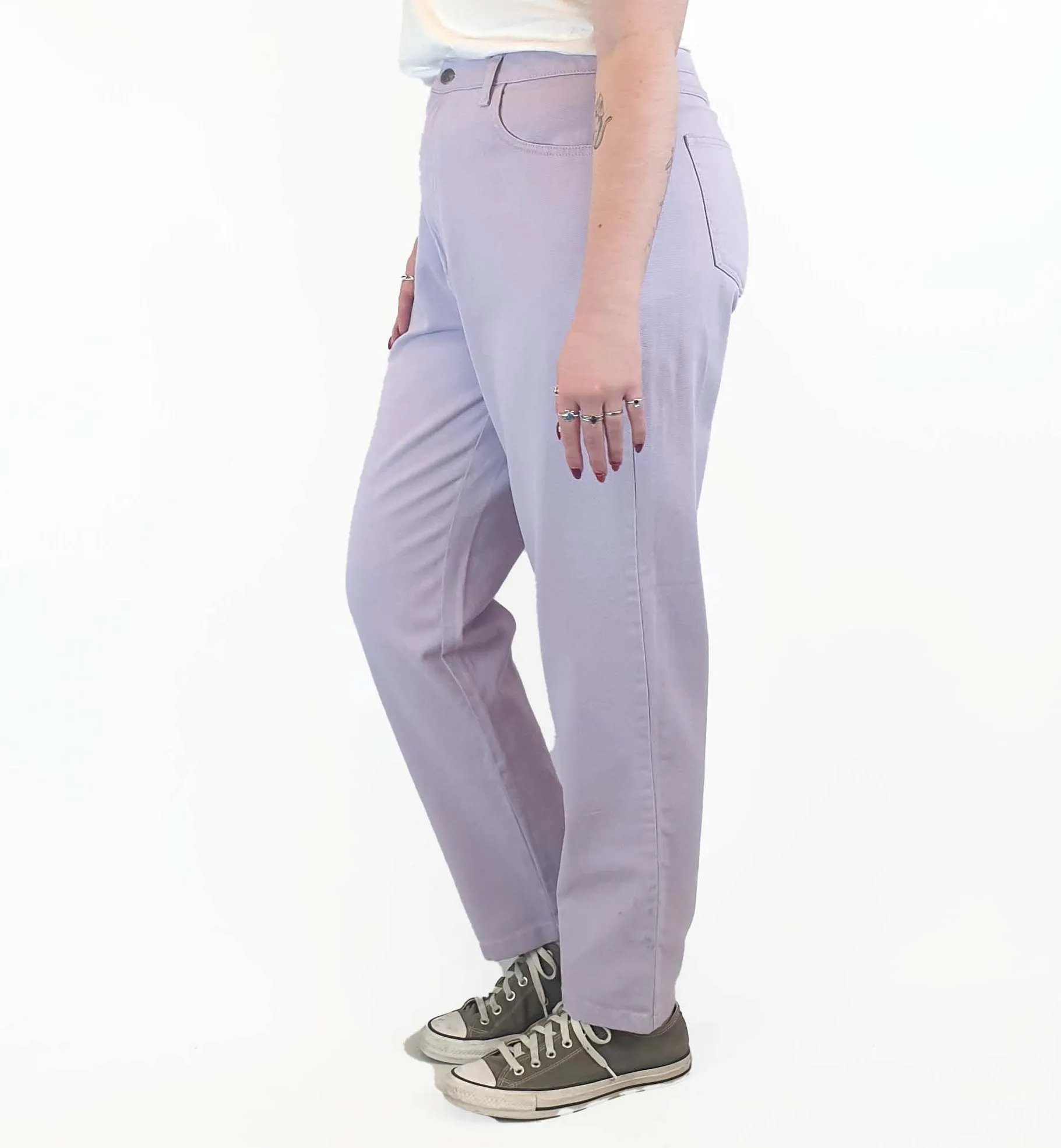 Lucy & Yak purple straight leg jeans size W32 / AU 12-14