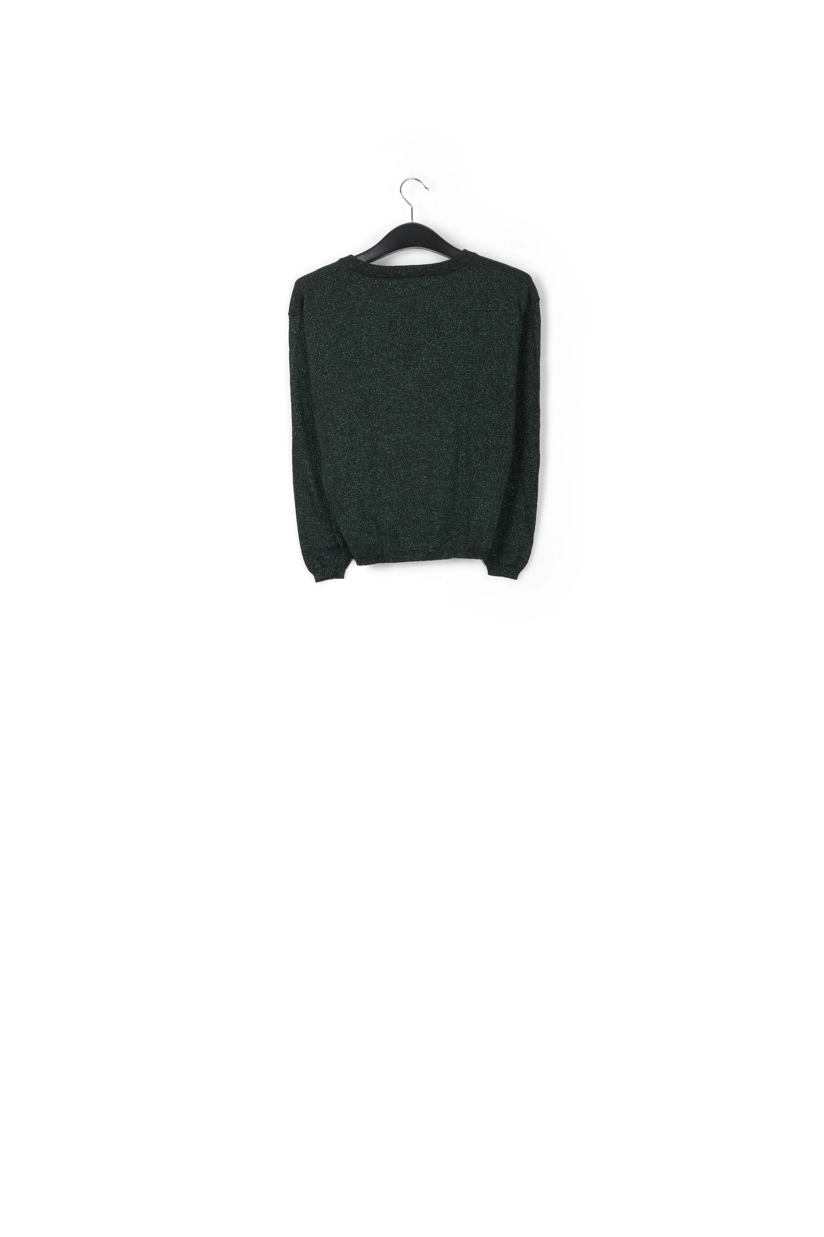 Lurex plaited sweater