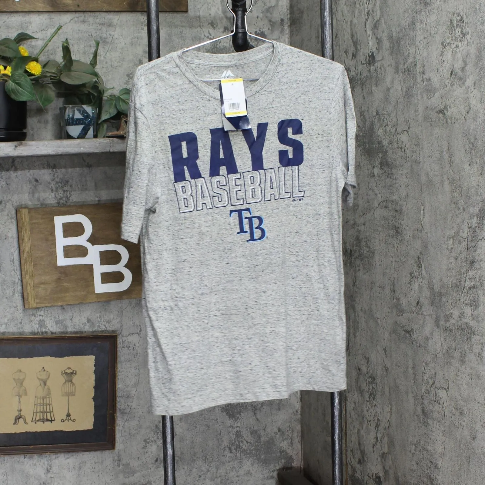 Majestic Womens Tampa Bay Rays Short Sleeve T-Shirt Tee RAYSAMS
