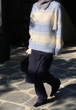 Marin Wool Sweater in Blue