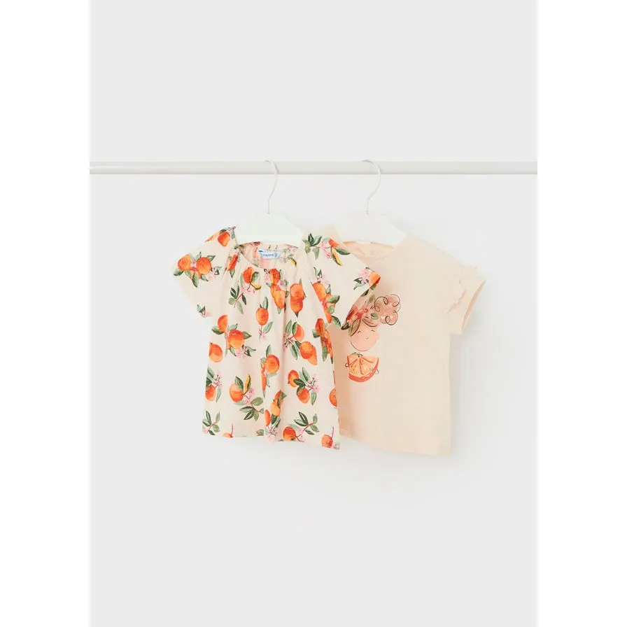 Mayoral Short Sleeve Baby Girl Tees