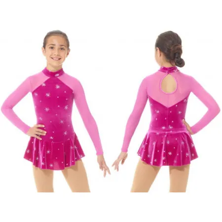 MD2764C/20 Mondor Mock Neck Glitter Dress - North Star