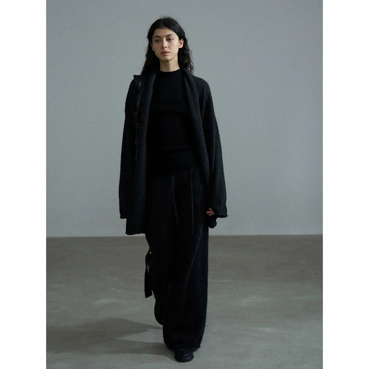 Medium and Long Knit Cardigan