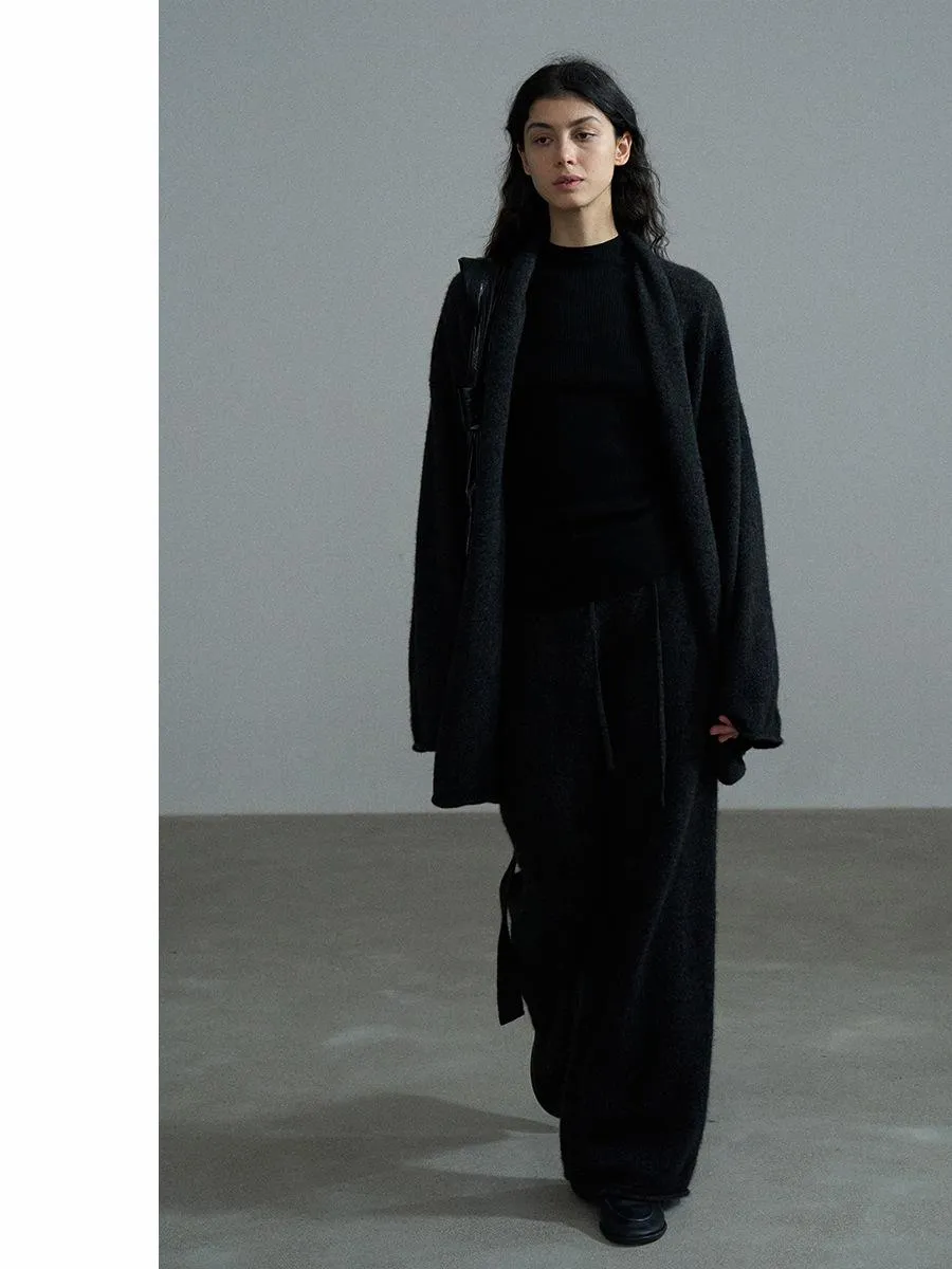 Medium and Long Knit Cardigan