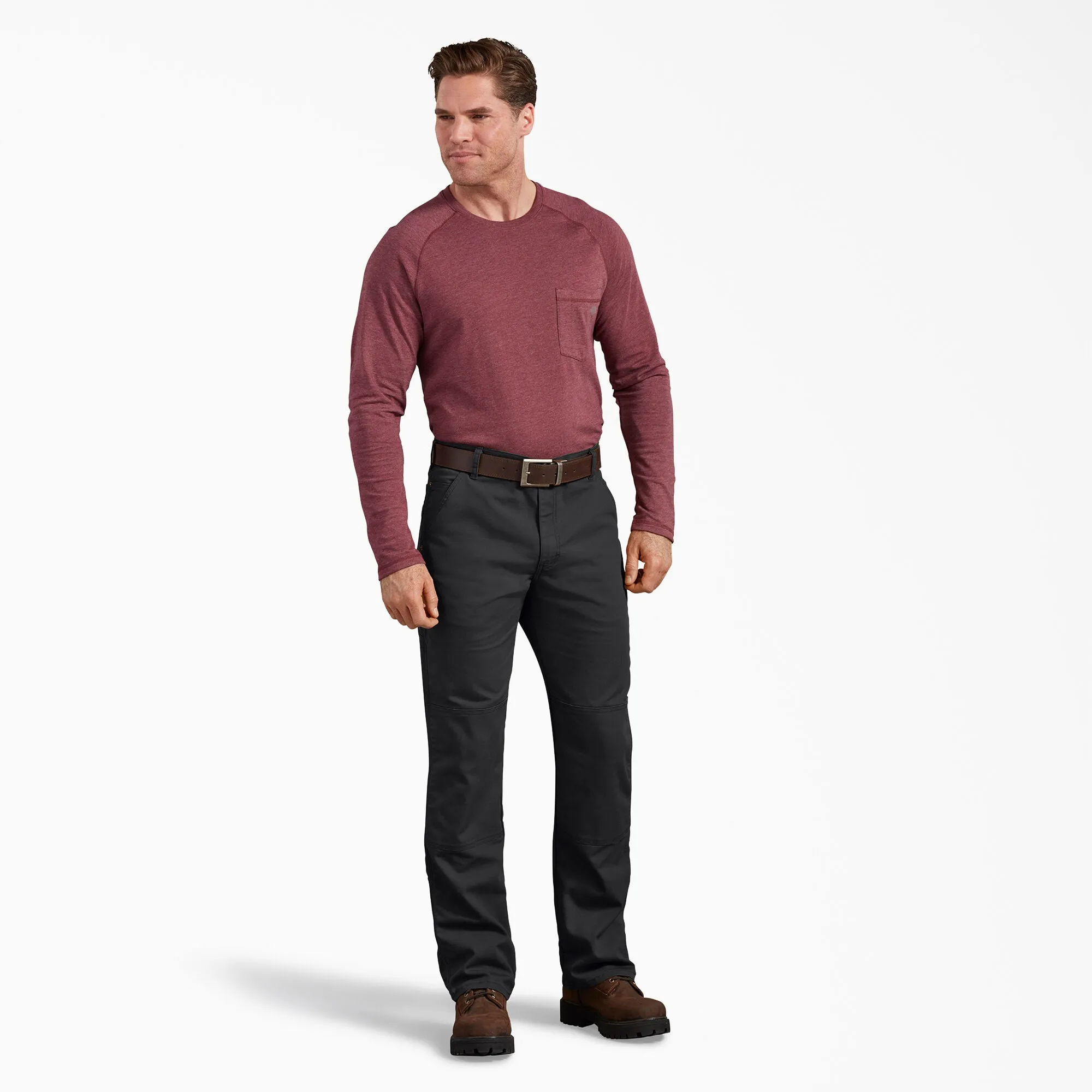 Men's Double Knee Pant DP903 - Stonewashed Black