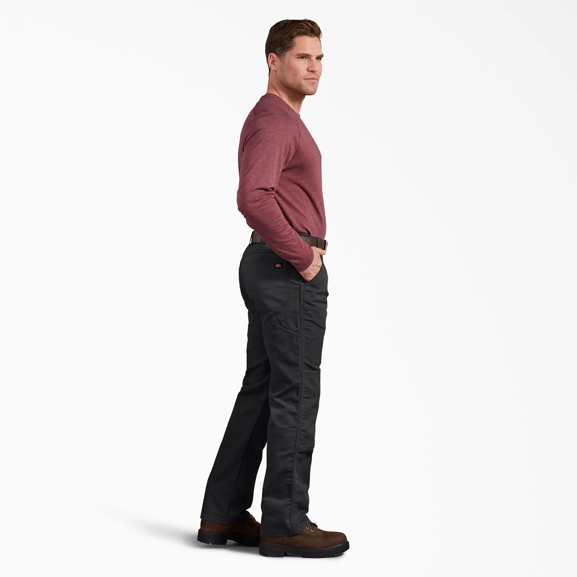 Men's Double Knee Pant DP903 - Stonewashed Black