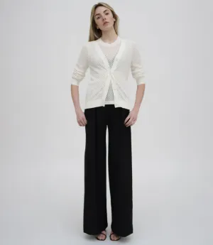 MESH POINTELLE CARDIGAN