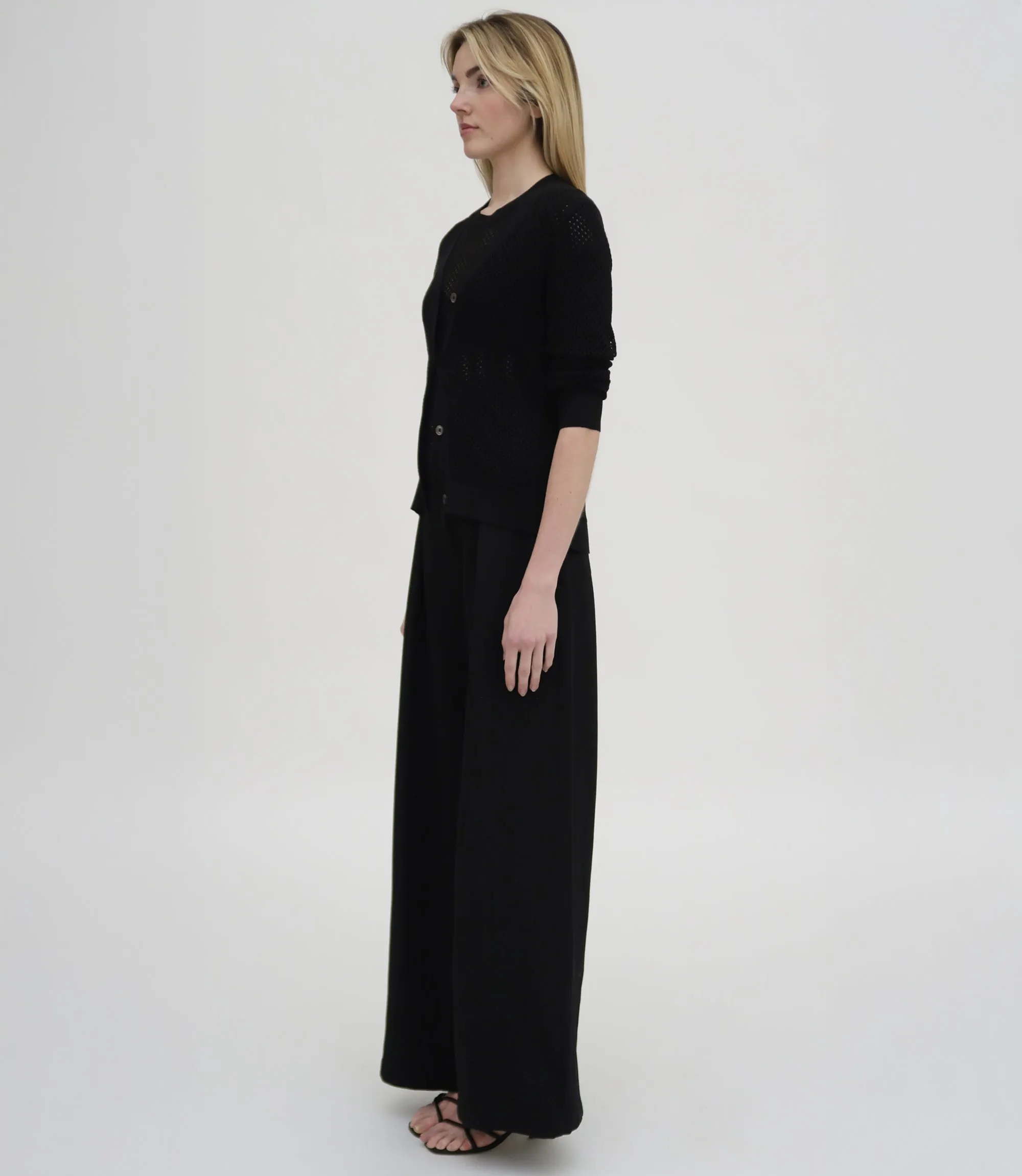 MESH POINTELLE CARDIGAN