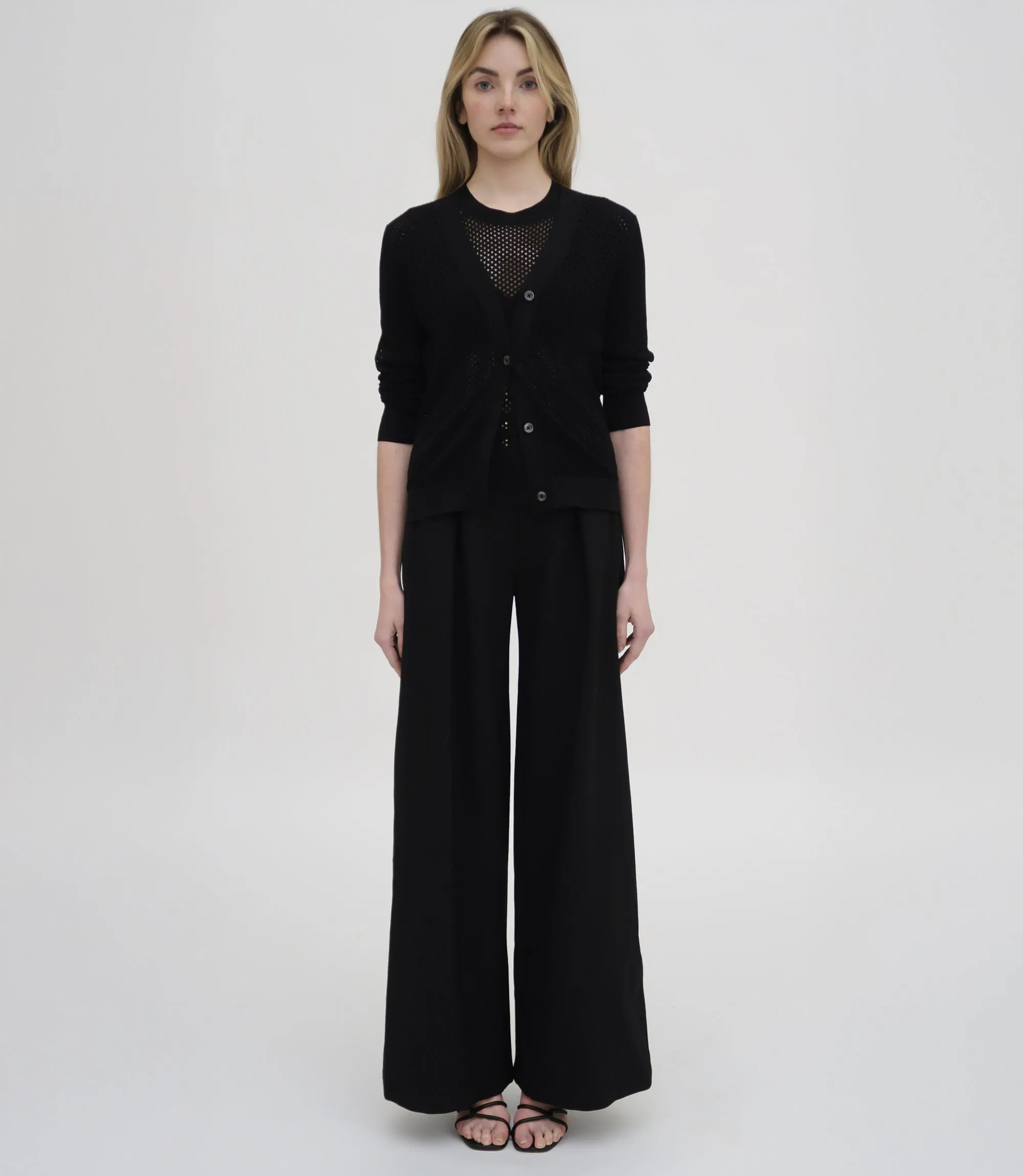 MESH POINTELLE CARDIGAN