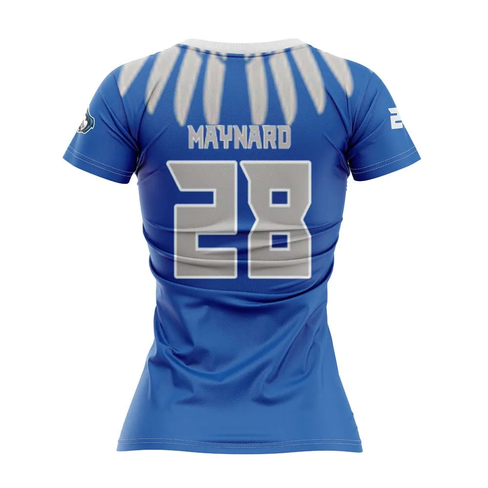MIDDLESEX BLUE JAYS Full Dye Sublimated Women Cap Sleeve Shirt