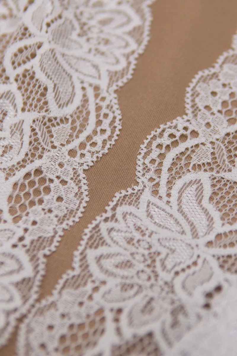 Midnight Ruffle Lace Top