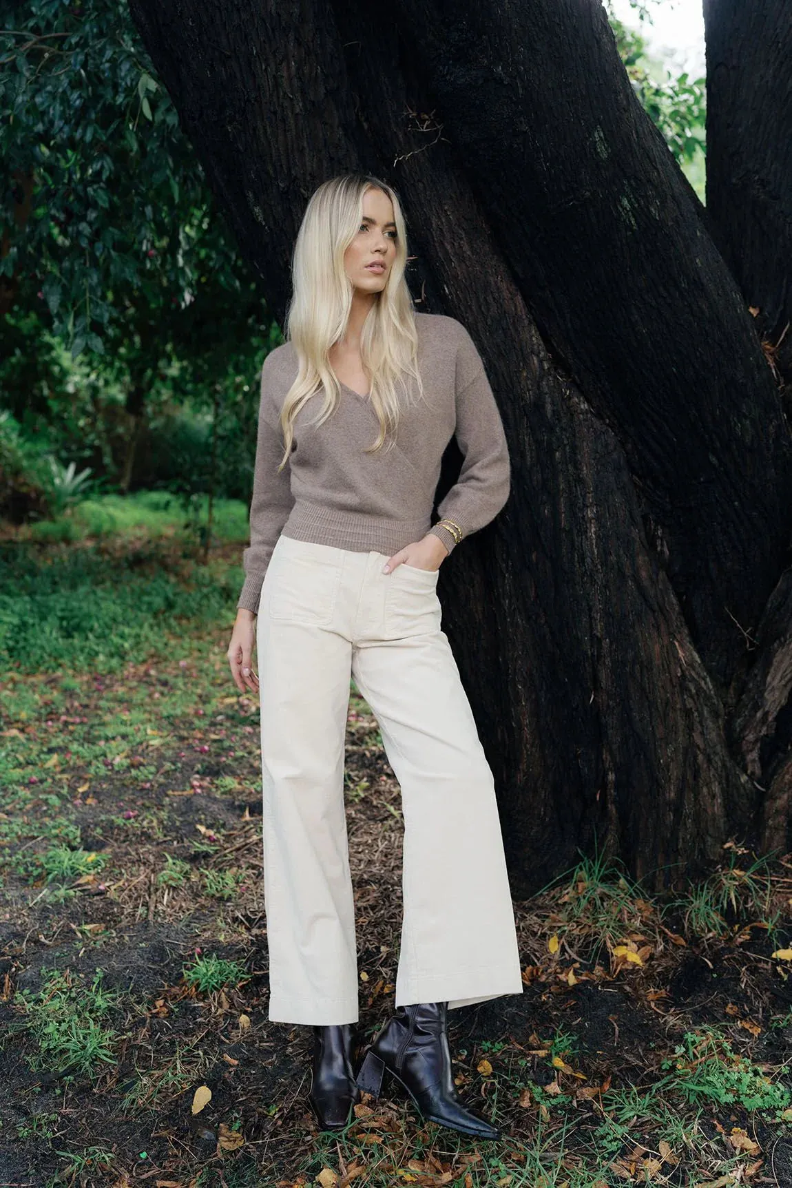Mika Wrap Top Mocha