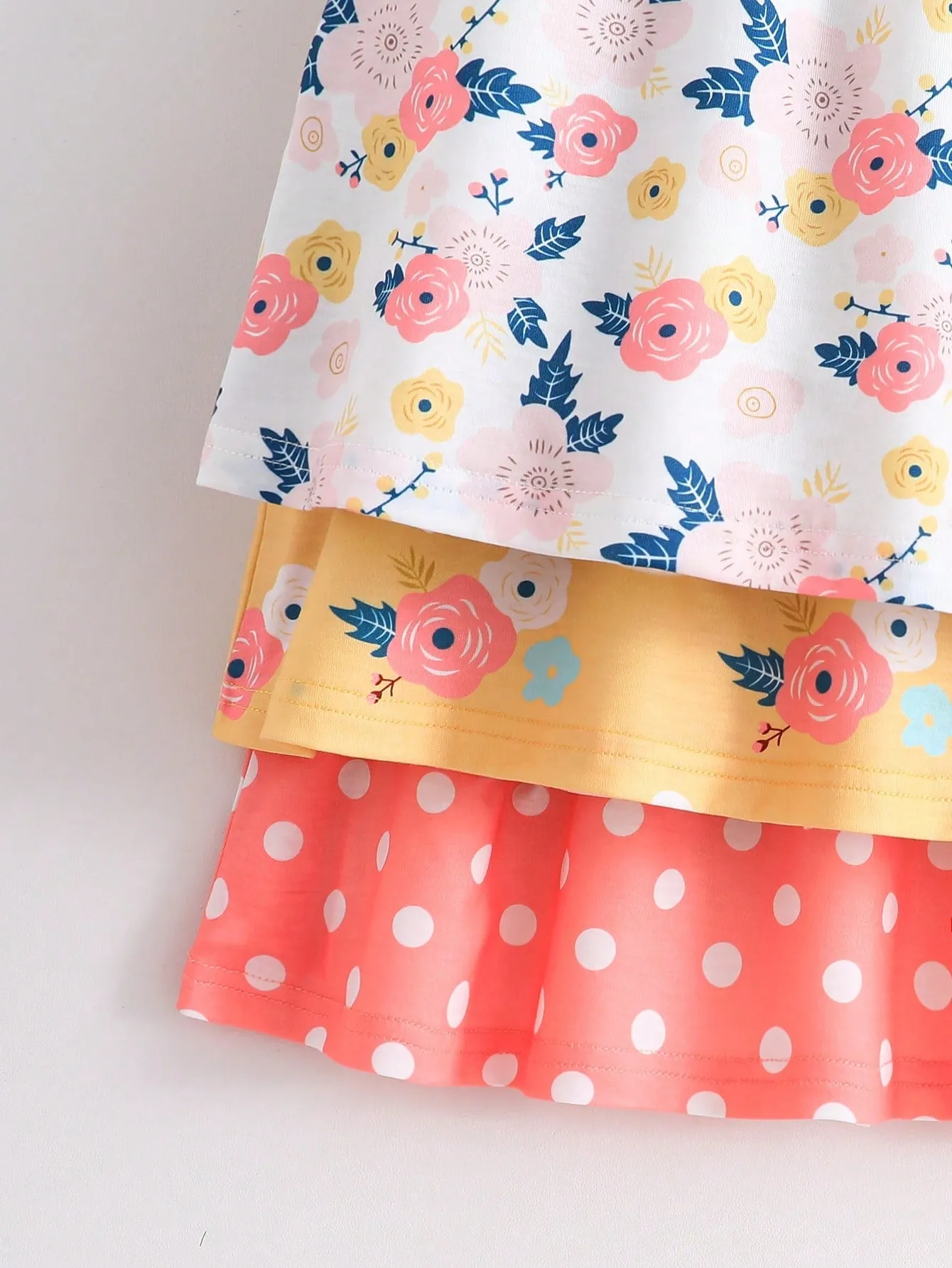 Mini dress polka dot| Girl  Floral & Polka Dot Printed Dress