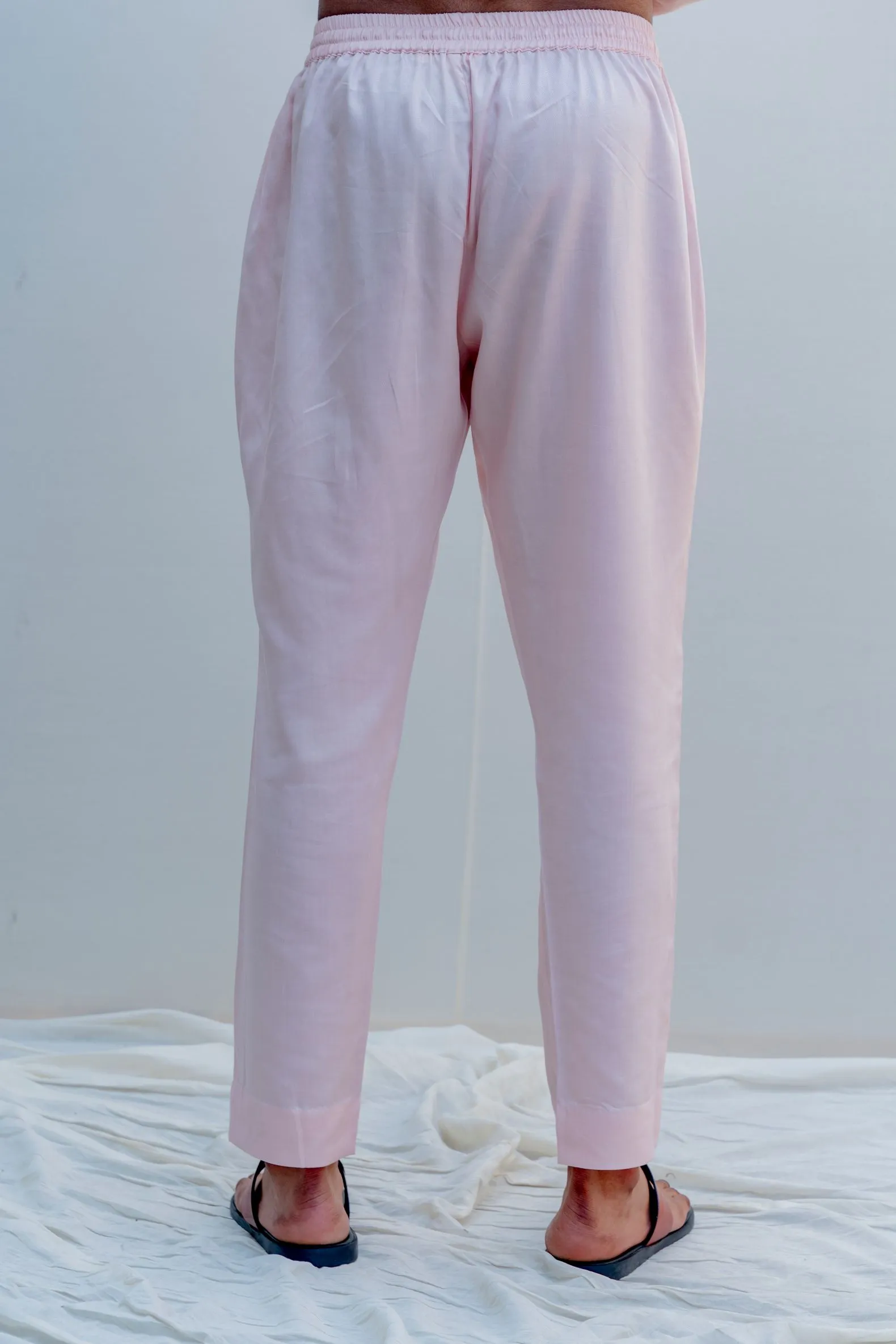 Mirjai- Peach Angrakha Kurta with Pant Set