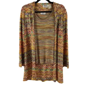 Missoni for Nordstrom - Chevron Cardigan and Striped Tank Top - 38 US X