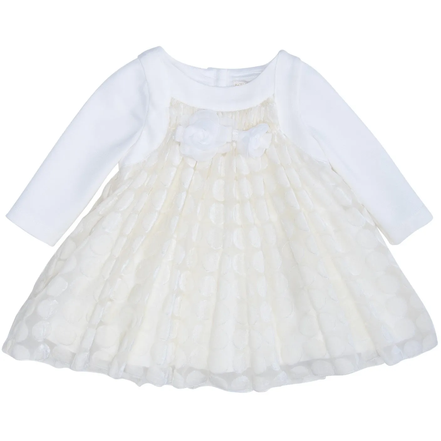 Monnalisa - Baby Girls Tulle Polka Dot Dress