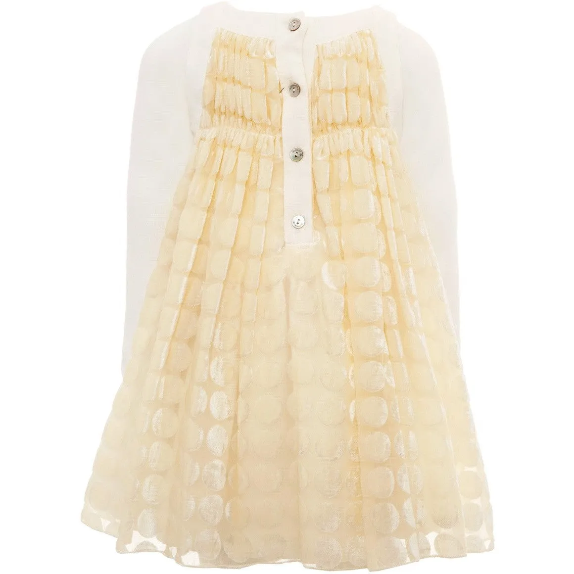 Monnalisa - Baby Girls Tulle Polka Dot Dress