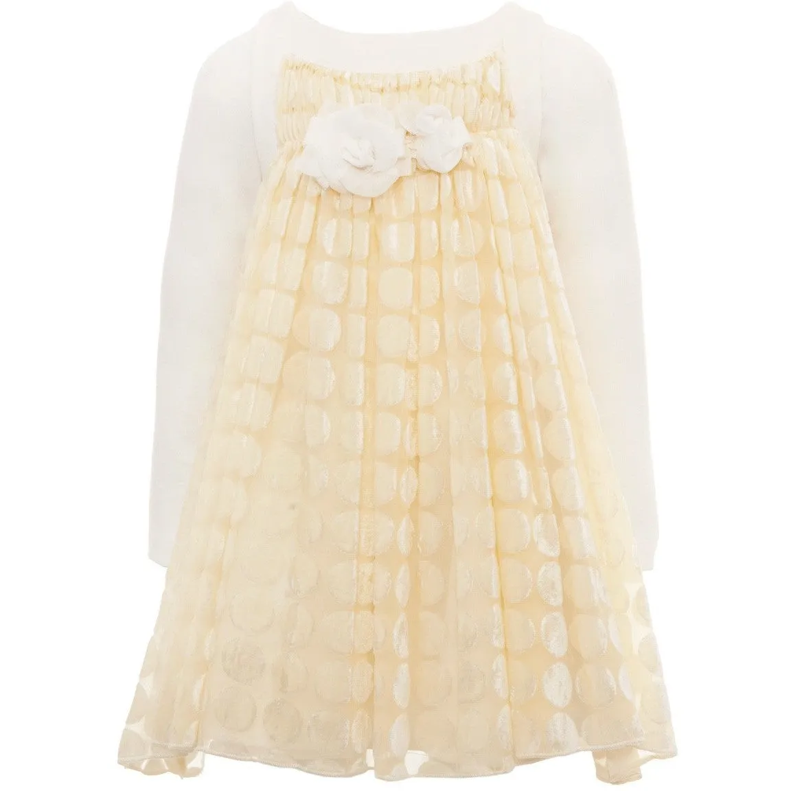 Monnalisa - Baby Girls Tulle Polka Dot Dress