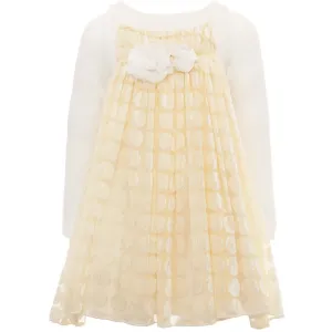 Monnalisa - Baby Girls Tulle Polka Dot Dress