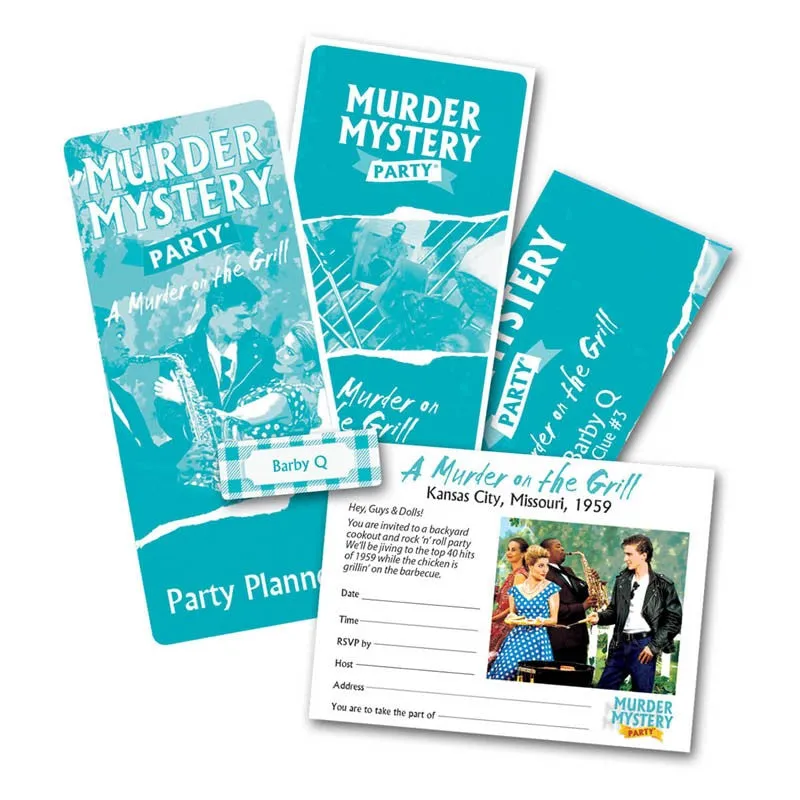 Murder Mystery Party Game - Murder on the Grill