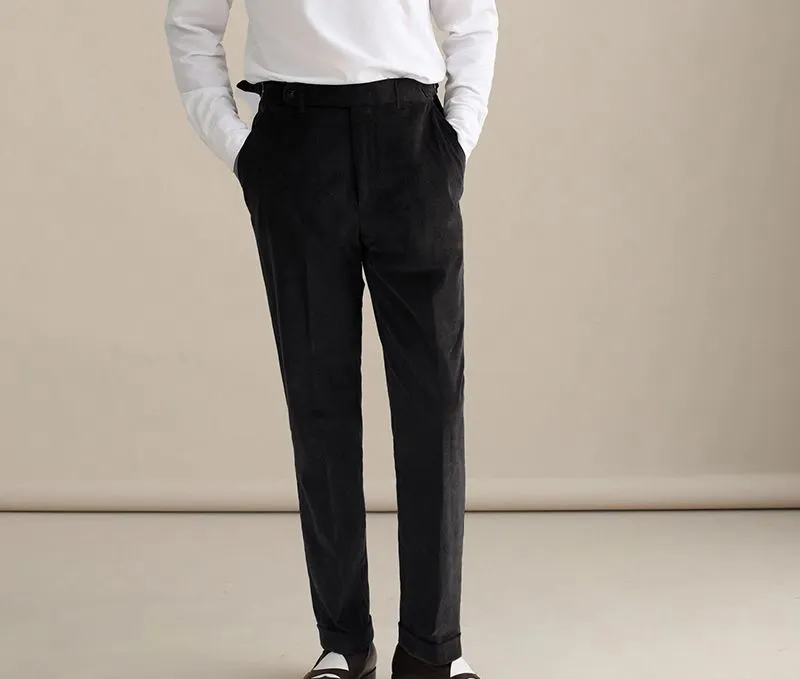 Naples High-Waist Corduroy Trousers