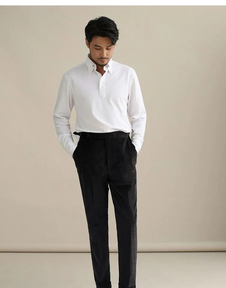 Naples High-Waist Corduroy Trousers