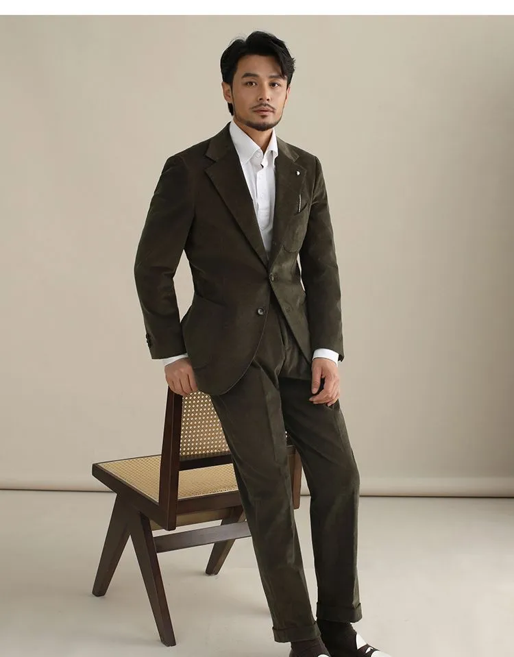 Naples High-Waist Corduroy Trousers