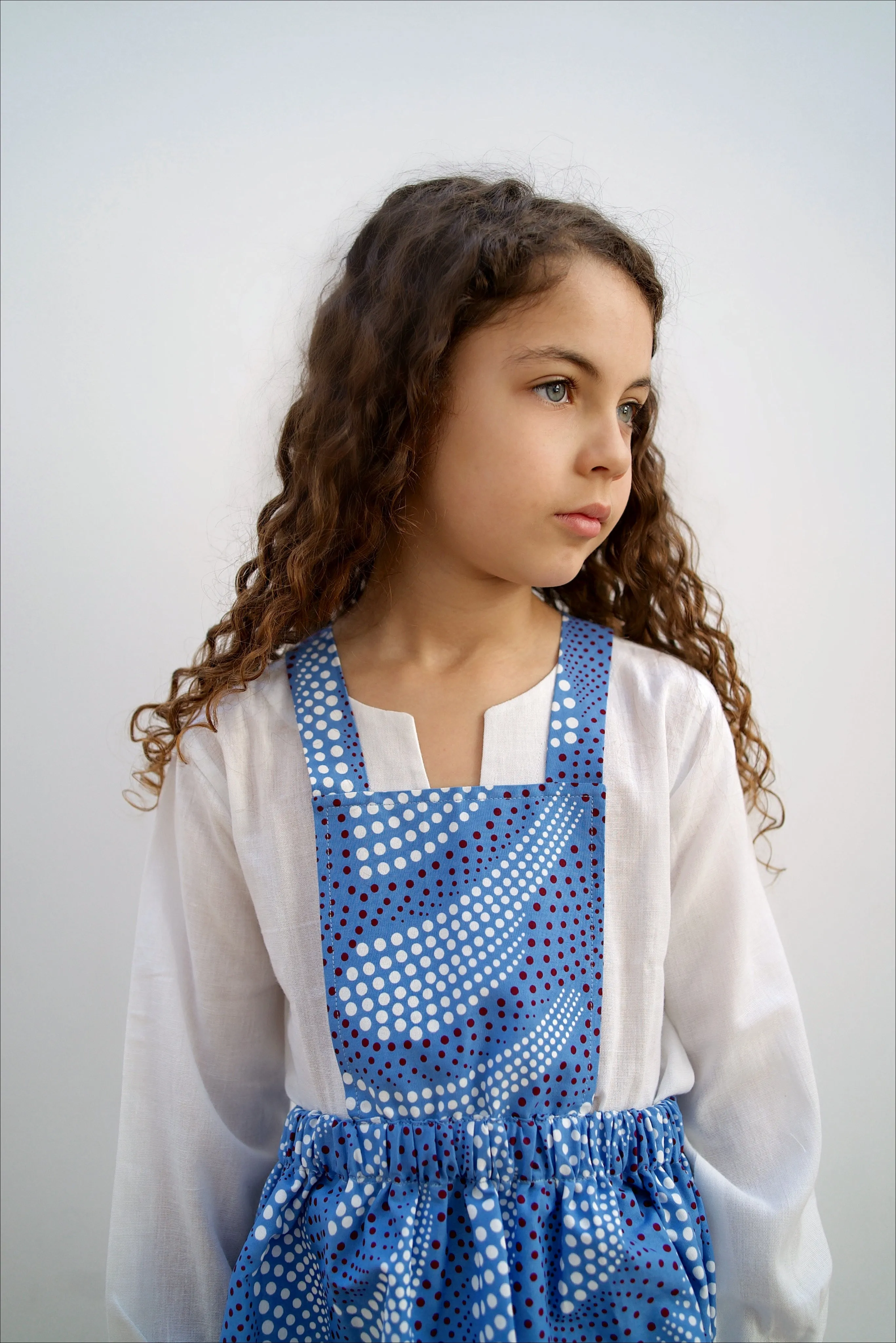Ndidi Apron Dress | Blue Dot